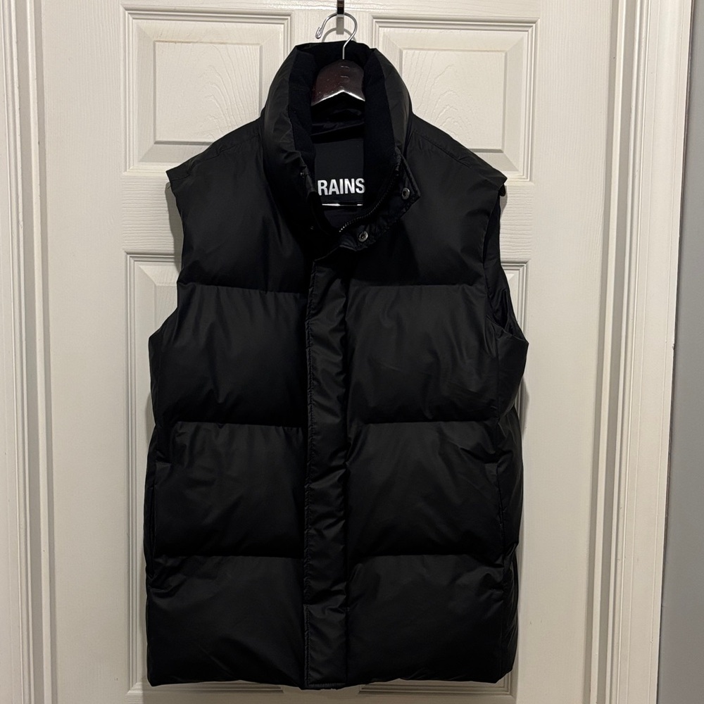 Rains Boxy Puffer vest black thermor